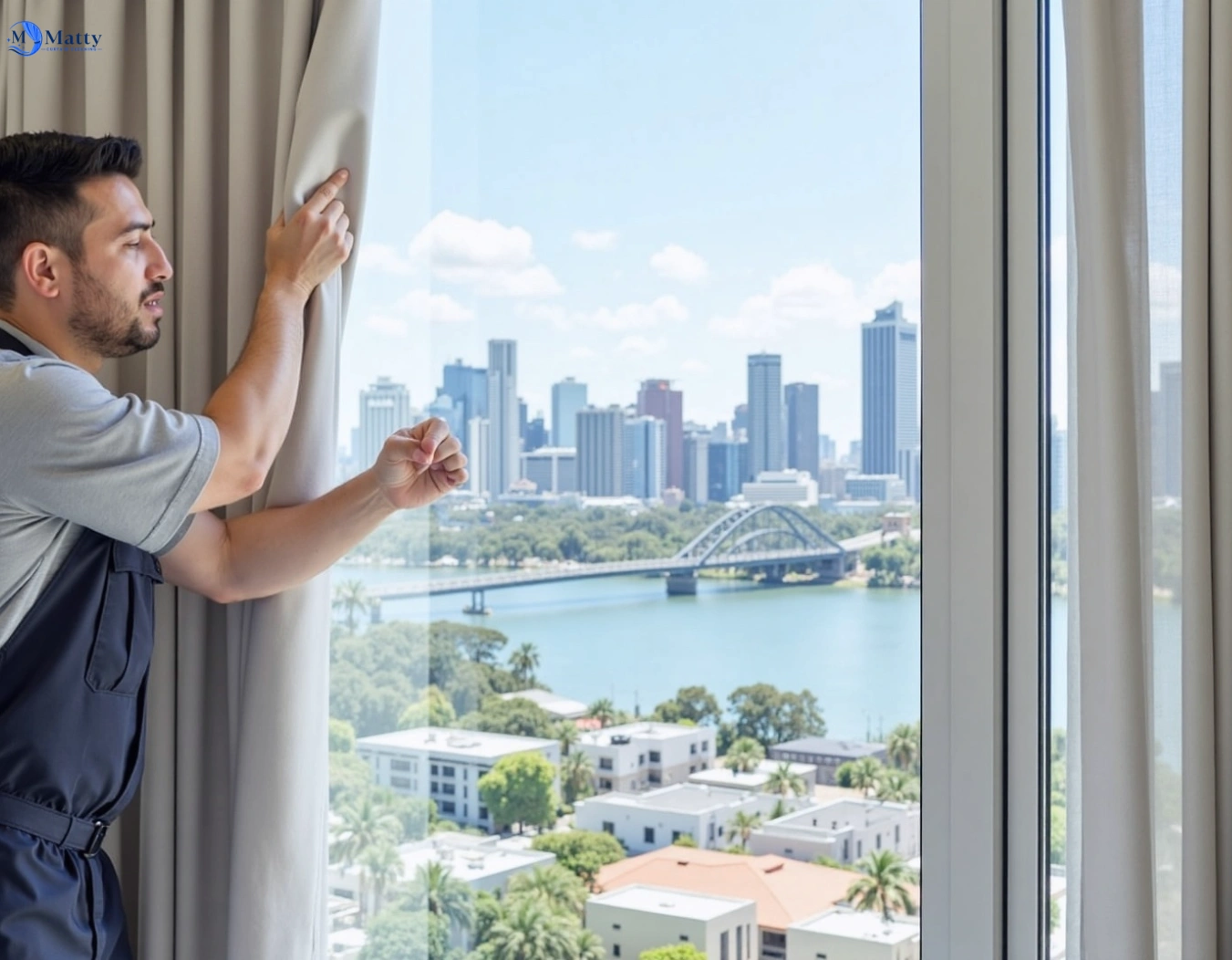 Professional curtain steam cleaning service belgrave-heights-vic QLD by Matty Curtain Cleaning